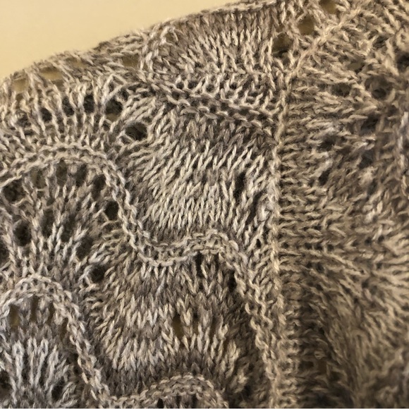 Introspect Light Grey/White Cardigan NWOT - Picture 8 of 11